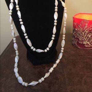 Jewelry - White beaded necklace Jewelry - White beaded necklace